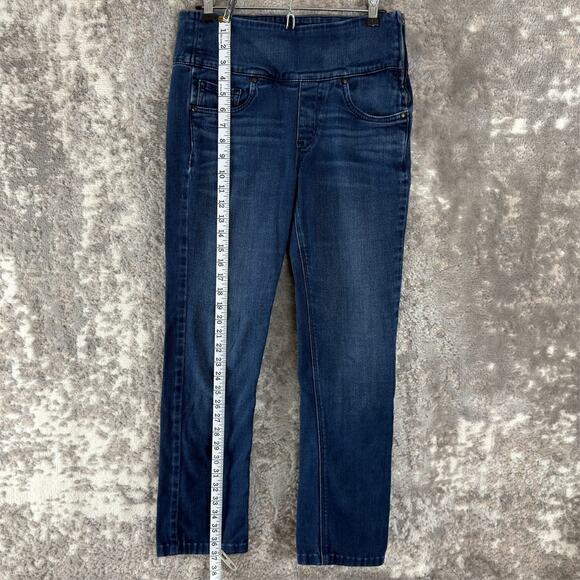 Spanx Size 30 The Signature Straight Denim Jeans Cotton Blend Pants Blue - Picture 2 of 11